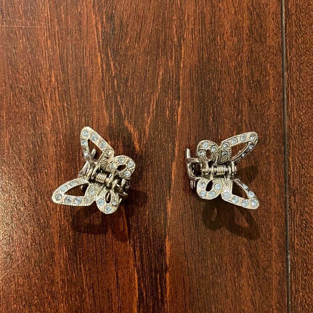 Hair Clips with rhinestones